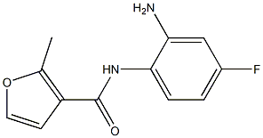 N-(2-amino-4-fluorophenyl)-2-methyl-3-furamide Struktur