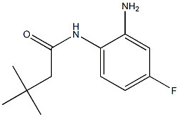 N-(2-amino-4-fluorophenyl)-3,3-dimethylbutanamide Struktur