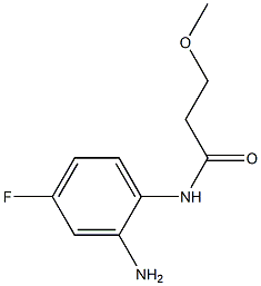 N-(2-amino-4-fluorophenyl)-3-methoxypropanamide Struktur