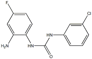 N-(2-amino-4-fluorophenyl)-N'-(3-chlorophenyl)urea Struktur