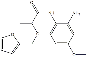 N-(2-amino-4-methoxyphenyl)-2-(2-furylmethoxy)propanamide Struktur