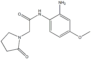 N-(2-amino-4-methoxyphenyl)-2-(2-oxopyrrolidin-1-yl)acetamide Struktur