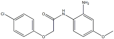 N-(2-amino-4-methoxyphenyl)-2-(4-chlorophenoxy)acetamide Struktur