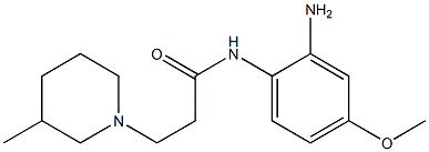 N-(2-amino-4-methoxyphenyl)-3-(3-methylpiperidin-1-yl)propanamide Struktur