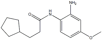 N-(2-amino-4-methoxyphenyl)-3-cyclopentylpropanamide Struktur