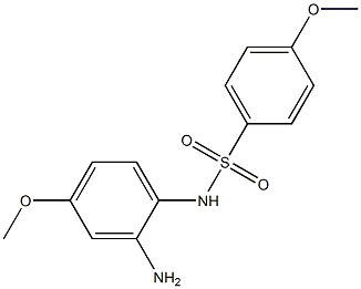 N-(2-amino-4-methoxyphenyl)-4-methoxybenzene-1-sulfonamide Struktur