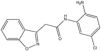 N-(2-amino-5-chlorophenyl)-2-(1,2-benzoxazol-3-yl)acetamide Struktur