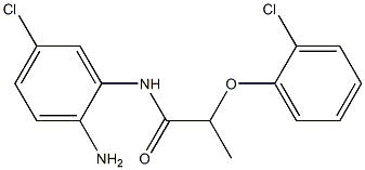 N-(2-amino-5-chlorophenyl)-2-(2-chlorophenoxy)propanamide Struktur