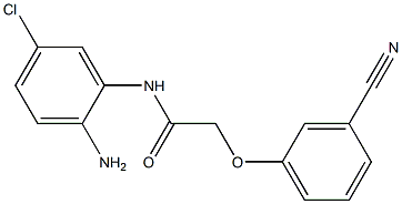 N-(2-amino-5-chlorophenyl)-2-(3-cyanophenoxy)acetamide Struktur