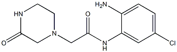 N-(2-amino-5-chlorophenyl)-2-(3-oxopiperazin-1-yl)acetamide Struktur