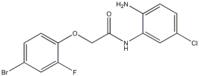 N-(2-amino-5-chlorophenyl)-2-(4-bromo-2-fluorophenoxy)acetamide Struktur