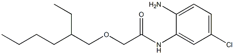 N-(2-amino-5-chlorophenyl)-2-[(2-ethylhexyl)oxy]acetamide Struktur