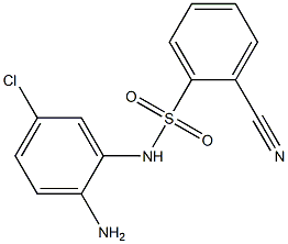 N-(2-amino-5-chlorophenyl)-2-cyanobenzene-1-sulfonamide Struktur