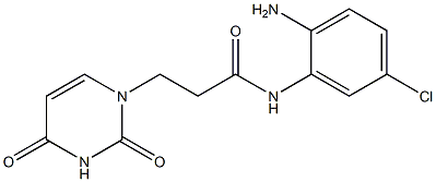 N-(2-amino-5-chlorophenyl)-3-(2,4-dioxo-1,2,3,4-tetrahydropyrimidin-1-yl)propanamide Struktur