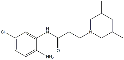 N-(2-amino-5-chlorophenyl)-3-(3,5-dimethylpiperidin-1-yl)propanamide Struktur