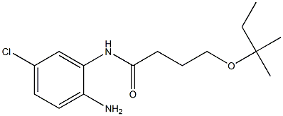 N-(2-amino-5-chlorophenyl)-4-[(2-methylbutan-2-yl)oxy]butanamide Struktur