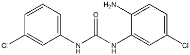 N-(2-amino-5-chlorophenyl)-N'-(3-chlorophenyl)urea Struktur