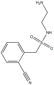 N-(2-aminoethyl)(2-cyanophenyl)methanesulfonamide Struktur