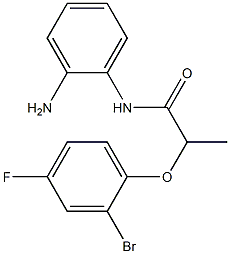 N-(2-aminophenyl)-2-(2-bromo-4-fluorophenoxy)propanamide Struktur