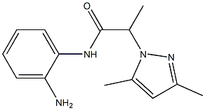 N-(2-aminophenyl)-2-(3,5-dimethyl-1H-pyrazol-1-yl)propanamide Struktur