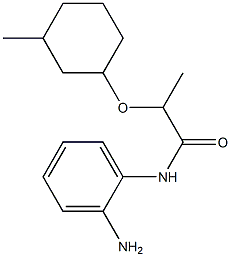 N-(2-aminophenyl)-2-[(3-methylcyclohexyl)oxy]propanamide Struktur