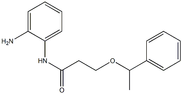 N-(2-aminophenyl)-3-(1-phenylethoxy)propanamide Struktur