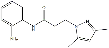 N-(2-aminophenyl)-3-(3,5-dimethyl-1H-pyrazol-1-yl)propanamide Struktur