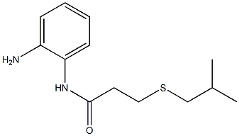 N-(2-aminophenyl)-3-[(2-methylpropyl)sulfanyl]propanamide Struktur