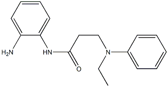 N-(2-aminophenyl)-3-[ethyl(phenyl)amino]propanamide Struktur