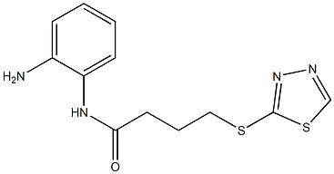 N-(2-aminophenyl)-4-(1,3,4-thiadiazol-2-ylsulfanyl)butanamide Struktur