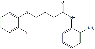 N-(2-aminophenyl)-4-[(2-fluorophenyl)sulfanyl]butanamide Struktur