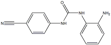 N-(2-aminophenyl)-N'-(4-cyanophenyl)urea Struktur