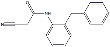 N-(2-benzylphenyl)-2-cyanoacetamide Struktur