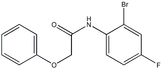 N-(2-bromo-4-fluorophenyl)-2-phenoxyacetamide Struktur