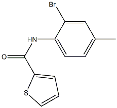 N-(2-bromo-4-methylphenyl)thiophene-2-carboxamide Struktur