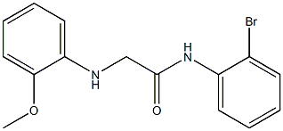 N-(2-bromophenyl)-2-[(2-methoxyphenyl)amino]acetamide Struktur