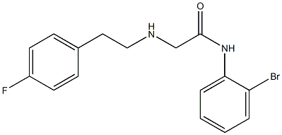 N-(2-bromophenyl)-2-{[2-(4-fluorophenyl)ethyl]amino}acetamide Struktur