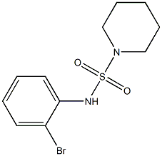 N-(2-bromophenyl)piperidine-1-sulfonamide Struktur