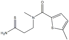 N-(2-carbamothioylethyl)-N,5-dimethylthiophene-2-carboxamide Struktur