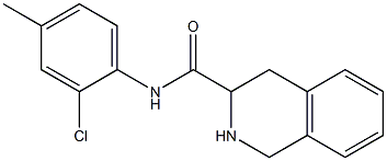 N-(2-chloro-4-methylphenyl)-1,2,3,4-tetrahydroisoquinoline-3-carboxamide Struktur