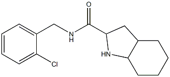 N-(2-chlorobenzyl)octahydro-1H-indole-2-carboxamide Struktur