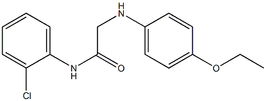 N-(2-chlorophenyl)-2-[(4-ethoxyphenyl)amino]acetamide Struktur