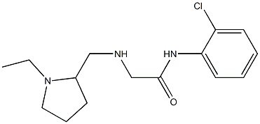 N-(2-chlorophenyl)-2-{[(1-ethylpyrrolidin-2-yl)methyl]amino}acetamide Struktur