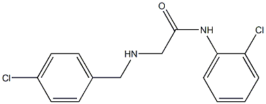 N-(2-chlorophenyl)-2-{[(4-chlorophenyl)methyl]amino}acetamide Struktur