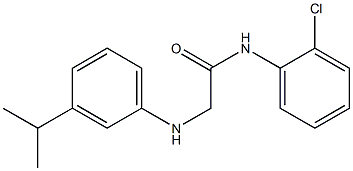 N-(2-chlorophenyl)-2-{[3-(propan-2-yl)phenyl]amino}acetamide Struktur