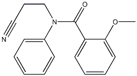 N-(2-cyanoethyl)-2-methoxy-N-phenylbenzamide Struktur