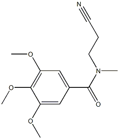 N-(2-cyanoethyl)-3,4,5-trimethoxy-N-methylbenzamide Struktur