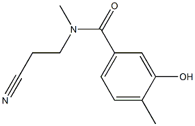 N-(2-cyanoethyl)-3-hydroxy-N,4-dimethylbenzamide Struktur