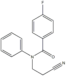 N-(2-cyanoethyl)-4-fluoro-N-phenylbenzamide Struktur