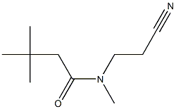 N-(2-cyanoethyl)-N,3,3-trimethylbutanamide Struktur